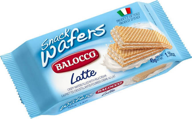 Balocco 30x Wafer Crema Al Latte Balocco Monoporzione Confezione Da 30 Pezzi Alimentari e cura della casa/Snack dolci e salati/Biscotti/Wafer Franco Pausa Caffè - Albano Laziale, Commerciovirtuoso.it