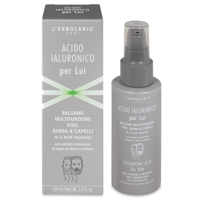 Balsamo Viso, Barba & Capelli Acido Ialuronico per Lui
