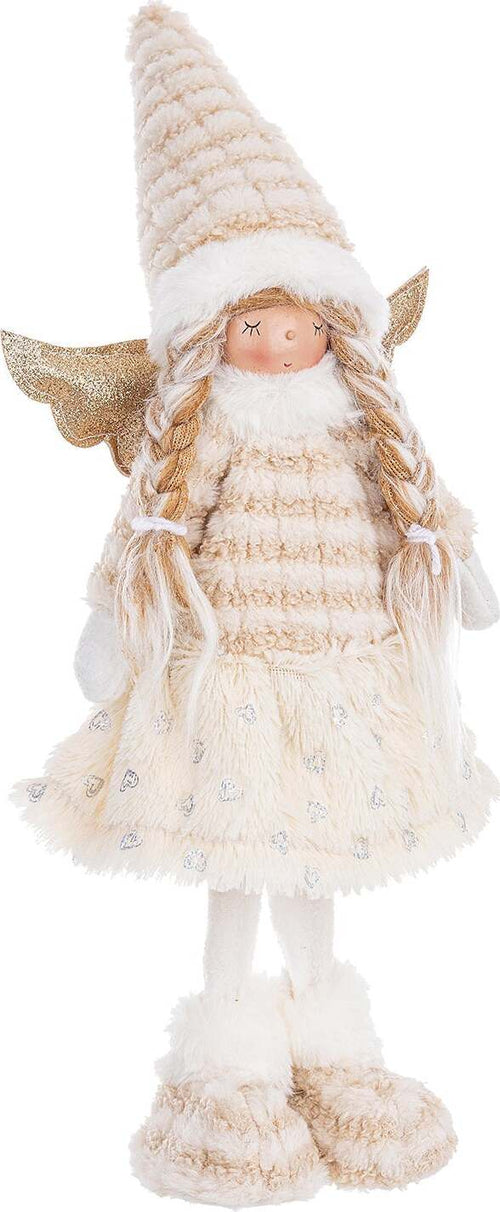 Bambina angelo con cappello, tutù ed ali, in poliestere pupazzo decorativo 45 cm Casa e cucina/Decorazioni per interni/Addobbi e decorazioni per ricorrenze/Decorazioni natalizie/Schiaccianoci MagiediNatale.it - Altamura, Commerciovirtuoso.it