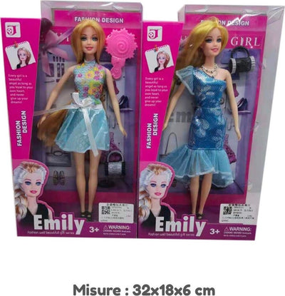 Bambola Emily Fashion Design Con Abito Colorato Accessori Gioco Per Bimbe Et? 3+ Giochi e giocattoli/Bambole e accessori/Bambole Fashion e accessori/Bambole Fashion Trade Shop italia - Napoli, Commerciovirtuoso.it