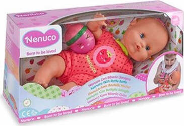 Bambola-Famosa-700014920-NENUCO-con-Biberon-Rosa