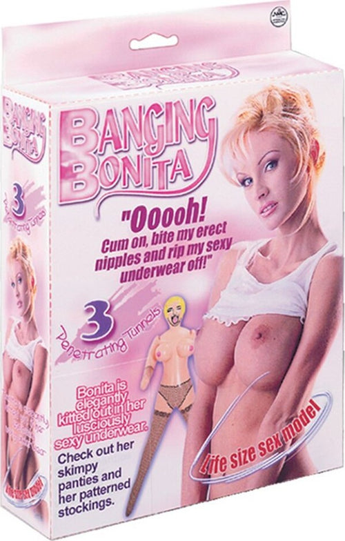 Bambola Gonfiabile grandezza naturale Bonita in PVC con 3 fori biancheria sensuale con calze Screening Doll Salute e cura della persona/Erotismo e contraccezione/Sex toys/Bambole sessuali Kondorama - Martinsicuro, Commerciovirtuoso.it