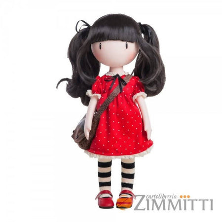 Bambola Santoro Gorjuss 35 Cm Con Arti Snodabili E Abiti in Tessuto Bambolina Profumata Rosa E Miele