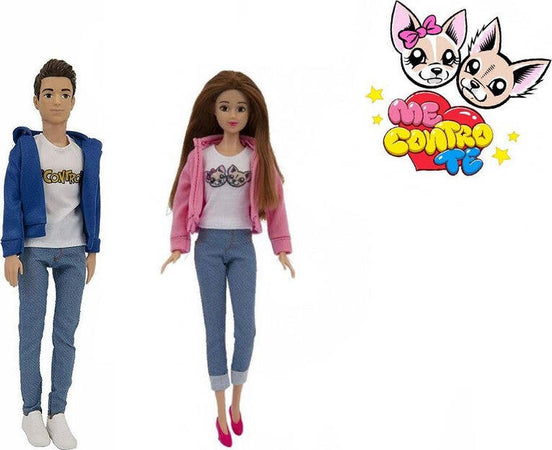 Bambole-Sofi-E-Lui-30-Cm-Coppia-Fashion-Doll-Giocattolo-Bambina-Me-Contro-Te