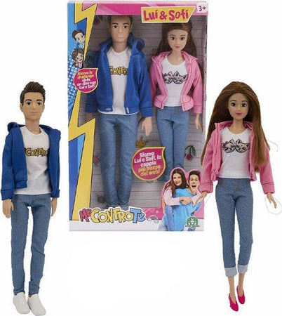Bambole-Sofi-E-Lui-30-Cm-Coppia-Fashion-Doll-Giocattolo-Bambina-Me-Contro-Te