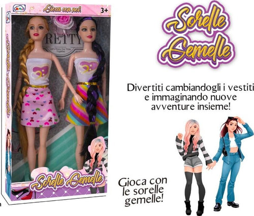 Bambole Sorelle Gemelle Gioca Insieme Giocattolo Per Bambine Et? Consigliata 3+ Giochi e giocattoli/Bambole e accessori/Bambole Fashion e accessori/Bambole Fashion Trade Shop italia - Napoli, Commerciovirtuoso.it