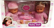 Bambolotti-Gemelli-Boy-E-Girl-Con-Accessori-Pappa-E-Vestitini-In-Tessuto-Rosa