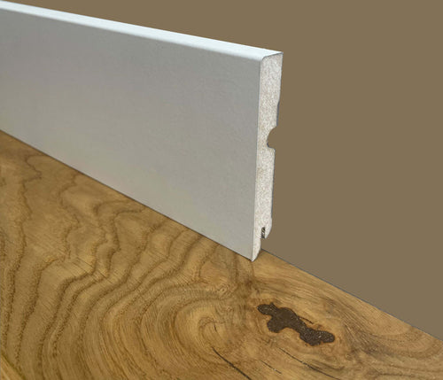 bancale da 96 metri lineari BATTISCOPA ZOCCOLINO  SQUADRATO in FIBRA DI LEGNO COMPATTA 95X15 BIANCO Fai da te/Prodotti per la costruzione/Materiali da costruzione/Pavimenti/Materiali per pavimenti/Battiscopa Eternal Parquet - Ariano Irpino, Commerciovirtuoso.it