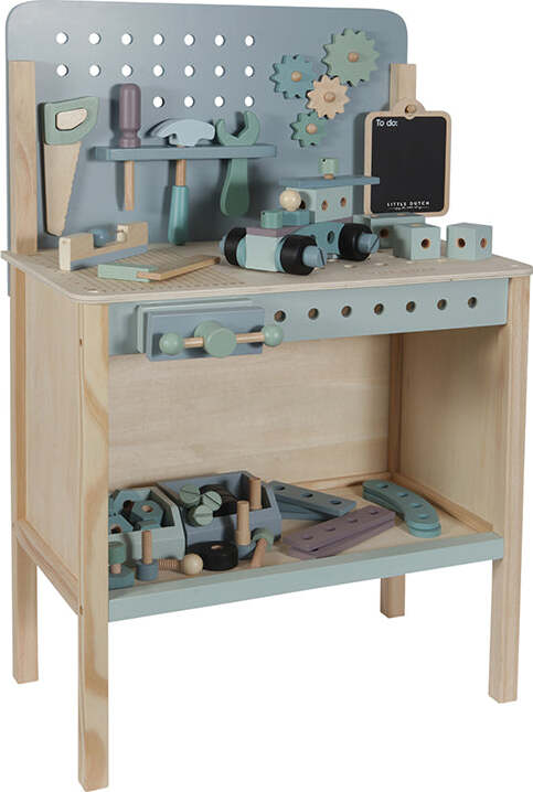 Banco da Lavoro con Attrezzi Workbench Little Dutch in Legno Giochi e giocattoli/Giochi d'imitazione e accessori di travestimento/Attrezzi da lavoro La Casa Del Bebè - Napoli, Commerciovirtuoso.it