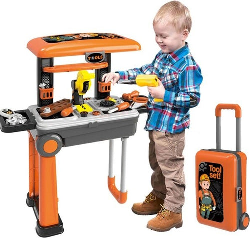 Banco Lavoro Giocattolo Bambini Attrezzi Accessori E Sega Richiudibile A Trolley Giochi e giocattoli/Giochi d'imitazione e accessori di travestimento/Attrezzi da lavoro Trade Shop italia - Napoli, Commerciovirtuoso.it