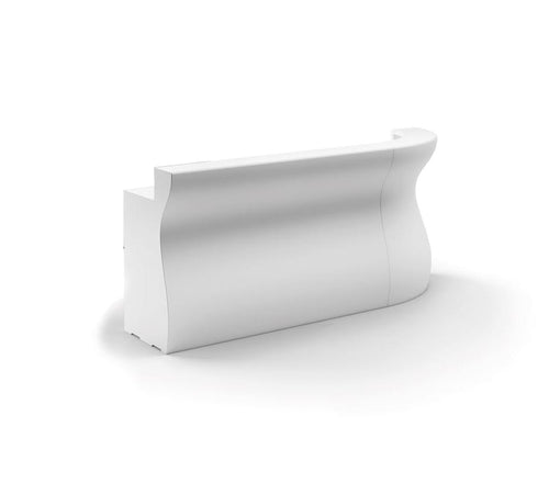 Bancone "Bartolomeo" struttura in polietilene colore bianco per esterno