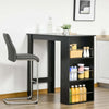 Bancone-da-Cucina-Tavolo-Alto-con-3-Mensole-in-Legno,-Tavolo-da-Bar-Cucina-Arredamento-Moderno-Casa-e-Bar,-112x57x106cm,-Nero-LK9835-390BKLK9