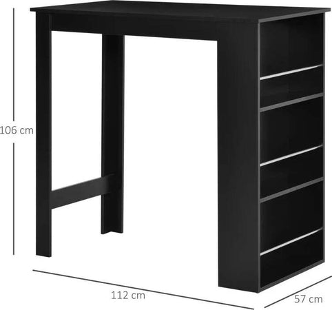 Bancone-da-Cucina-Tavolo-Alto-con-3-Mensole-in-Legno,-Tavolo-da-Bar-Cucina-Arredamento-Moderno-Casa-e-Bar,-112x57x106cm,-Nero-LK9835-390BKLK9