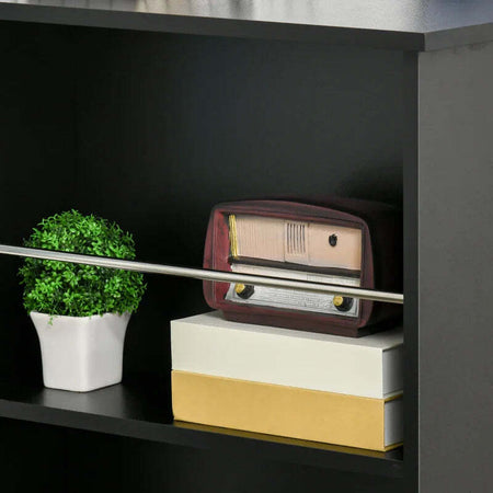Bancone-da-Cucina-Tavolo-Alto-con-3-Mensole-in-Legno,-Tavolo-da-Bar-Cucina-Arredamento-Moderno-Casa-e-Bar,-112x57x106cm,-Nero-LK9835-390BKLK9