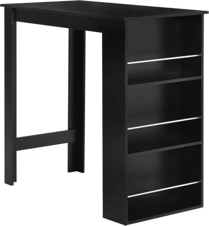 Bancone-da-Cucina-Tavolo-Alto-con-3-Mensole-in-Legno,-Tavolo-da-Bar-Cucina-Arredamento-Moderno-Casa-e-Bar,-112x57x106cm,-Nero-LK9835-390BKLK9