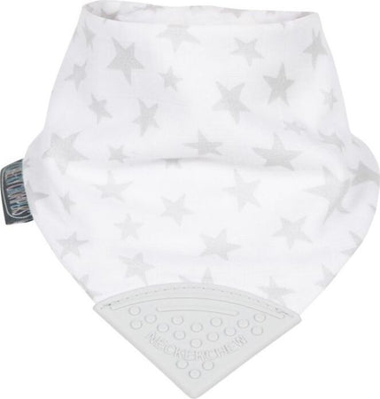 Bandana dentizione Neckerchew in mussola Cheeky Chompers Silver Stars Prima infanzia/Allattamento e pappa/Bavaglini/Bavaglini per dentizione La Casa Del Bebè - Napoli, Commerciovirtuoso.it