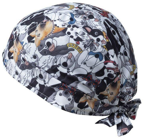 Bandana Medicale Fantasia Cani Tessuto Antibatterico Bandana Cucina Stampata