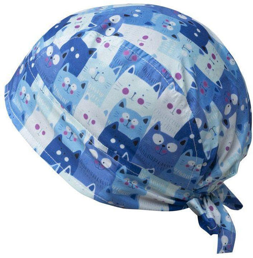 Bandana Medicale Fantasia Gatti Tessuto Antibatterico Bandana Cucina Stampata