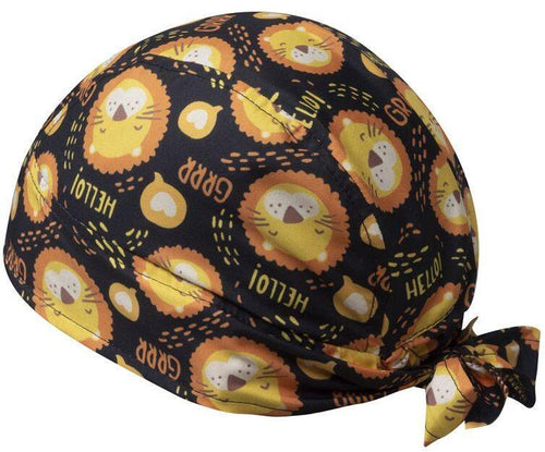Bandana Medicale Fantasia Leone Tessuto Antibatterico Bandana Cucina Stampata