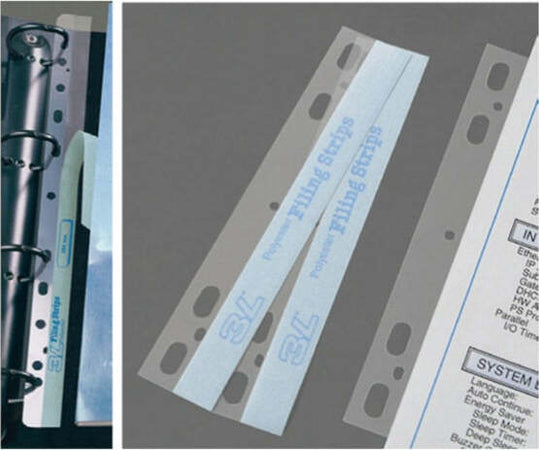 Bandelle adesive Filing Strips - 29 5 cm - bianco - 3L Office - conf. 100 pezzi Cancelleria e prodotti per ufficio/Archivio ufficio e accessori per scrivania/Etichette divisori per schedario e timbri/Segnapagina adesivi Eurocartuccia - Pavullo, Commerciovirtuoso.it