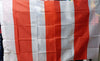 Bandiera a Righe Biancorossa Sport e tempo libero/Fan Shop/Patio prato e giardino/Bandiere per esterno Il Distintivo - Pesaro, Commerciovirtuoso.it