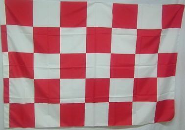 Bandiera a scacchi biancorossa Sport e tempo libero/Fan Shop/Patio prato e giardino/Bandiere per esterno Il Distintivo - Pesaro, Commerciovirtuoso.it