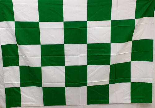 Bandiera a scacchi biancoverde Sport e tempo libero/Fan Shop/Patio prato e giardino/Bandiere per esterno Il Distintivo - Pesaro, Commerciovirtuoso.it