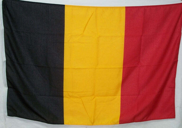 BANDIERA BELGIO 150x90cm - BANDIERA BELGA 90 x 150 cm - Nuova