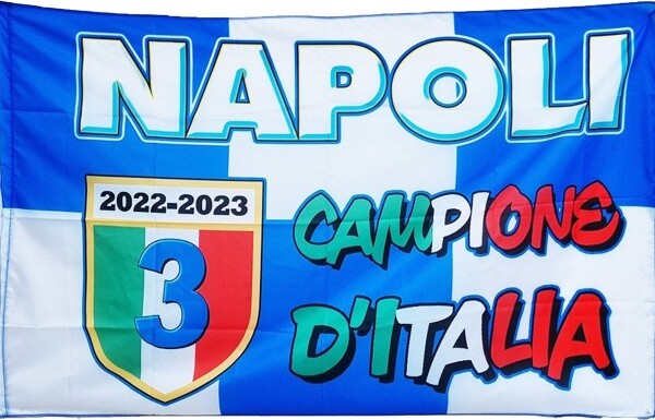 Bandiera-Celebrativa-Della-Festa-Terzo-Scudetto-Calcio-Napoli-Campione-D'italia
