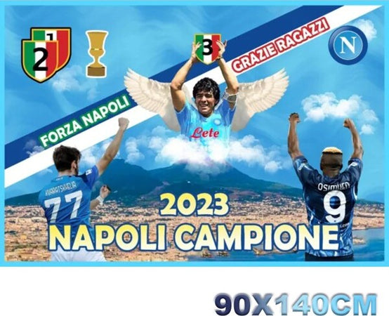 Bandiera-Forza-Napoli-Campione-D'italia-2023-Grazie-Ragazzi-Scudetto-90x140cm