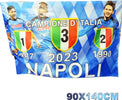 Bandiera Forza Napoli Festa 3 Scudetto 1987 1990 2023 Campione D'italia 90x140cm Sport e tempo libero/Fan Shop/Calcio/Bandiere e gagliardetti Trade Shop italia - Napoli, Commerciovirtuoso.it