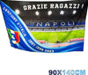 Bandiera Forza Napoli Festa 3 Scudetto Grazie Ragazzi Campione D'italia 90x140cm Sport e tempo libero/Fan Shop/Calcio/Bandiere e gagliardetti Trade Shop italia - Napoli, Commerciovirtuoso.it