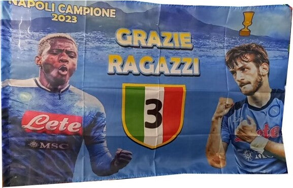 Bandiera-Forza-Napoli-Festa-3-Scudetto-Kvaratskhelia-Osimhen-Campioni-90x140-Cm