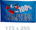 Bandiera Napoli 175x285 100% Campioni Napoletano Italia Scudetto Calcio Squadra Sport e tempo libero/Fan Shop/Calcio/Bandiere e gagliardetti Trade Shop italia - Napoli, Commerciovirtuoso.it