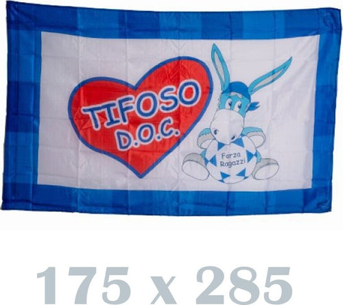 Bandiera Napoli 175x285 Tifoso Doc Napoletano Italia Scudetto Calcio Squadra Sport e tempo libero/Fan Shop/Calcio/Bandiere e gagliardetti Trade Shop italia - Napoli, Commerciovirtuoso.it