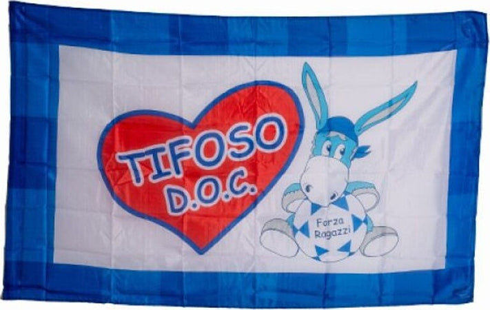 Bandiera Napoli 175x285 Tifoso Doc Napoletano Italia Scudetto Calcio Squadra Sport e tempo libero/Fan Shop/Calcio/Bandiere e gagliardetti Trade Shop italia - Napoli, Commerciovirtuoso.it
