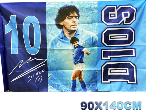 Bandiera Napoli Campione D'italia Maradona N 10 Scudetto Calcio Dios 90x140cm Sport e tempo libero/Fan Shop/Calcio/Bandiere e gagliardetti Trade Shop italia - Napoli, Commerciovirtuoso.it