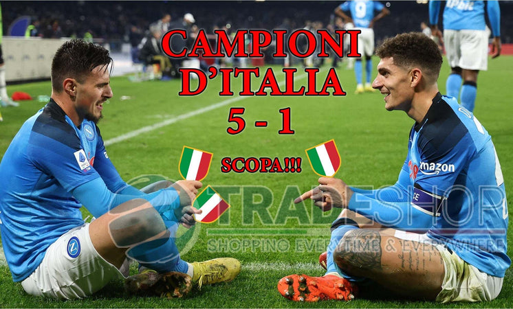Bandiera Napoli Festa 3 Scudetto Campioni D'italia Elmas Di Lorenzo 90x140cm Sport e tempo libero/Fan Shop/Calcio/Bandiere e gagliardetti Trade Shop italia - Napoli, Commerciovirtuoso.it