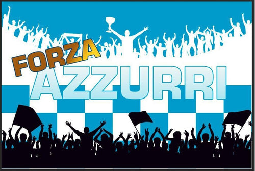 Bandiera Napoli Forza Azzurri Festa Terzo Scudetto Azzurro Campione D'italia Sport e tempo libero/Fan Shop/Calcio/Bandiere e gagliardetti Trade Shop italia - Napoli, Commerciovirtuoso.it