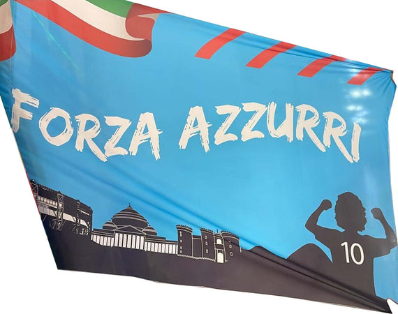 Bandiera Napoli Forza Azzurri Festa Terzo Scudetto Citt? Stadio Maradona 10 Sport e tempo libero/Fan Shop/Calcio/Bandiere e gagliardetti Trade Shop italia - Napoli, Commerciovirtuoso.it