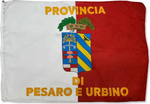 Bandiera Provincia Di Pesaro 100 X 150 Cm Con Doppie Cuciture Perimetrali E Corda per Il Fissaggio Resistente Alle Intemperie Sport e tempo libero/Fan Shop/Patio prato e giardino/Bandiere per esterno Il Distintivo - Pesaro, Commerciovirtuoso.it