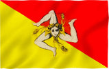 Bandiera Sicilia 100 X150 Cm Bandiera Siciliana Da Appendere Uso Interno Con Simbolo Della Trinacria Sport e tempo libero/Fan Shop/Patio prato e giardino/Bandiere per esterno Il Distintivo - Pesaro, Commerciovirtuoso.it