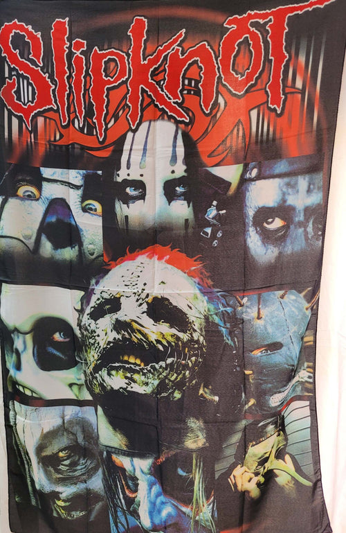 Bandiera Slipknot Verticale cm 100 x 150 Uso Interno ed Esterno Sport e tempo libero/Fan Shop/Articoli per la casa/Quadro/Stampe e poster Il Distintivo - Pesaro, Commerciovirtuoso.it