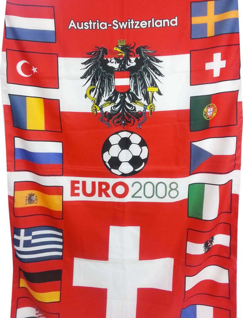 Bandiera Verticale Celebrativa Euro 2008 in Austria E Svizzera 100 X 150cm Sport e tempo libero/Fan Shop/Calcio/Bandiere e gagliardetti Il Distintivo - Pesaro, Commerciovirtuoso.it