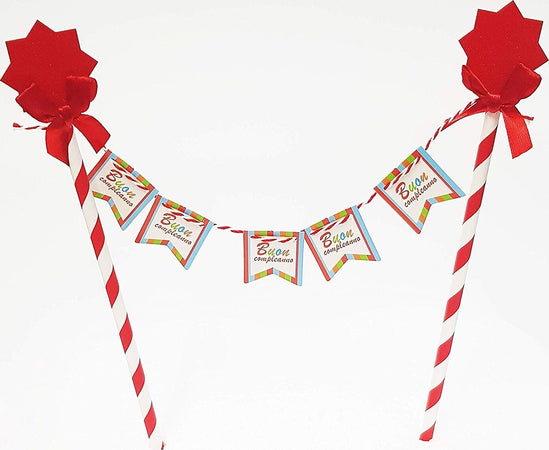 Bandierine Cannucce Torta 2 Pezzi Rosso Buon Compleanno Stella Decorazione Festa Casa, arredamento e bricolage > Prodotti per Feste Trade Shop italia - Napoli, Commerciovirtuoso.it