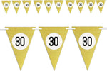 Bandierine Festa Compleanno Anniversari Set 10pz Triangolari Festone Oro 30 Anni Casa, arredamento e bricolage > Prodotti per Feste > Festoni e Palloncini Trade Shop italia - Napoli, Commerciovirtuoso.it