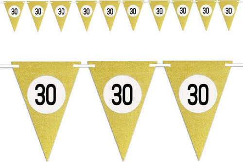 Bandierine Festa Compleanno Anniversari Set 10pz Triangolari Festone Oro 30 Anni Casa, arredamento e bricolage > Prodotti per Feste > Festoni e Palloncini Trade Shop italia - Napoli, Commerciovirtuoso.it