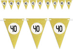 Bandierine Festa Compleanno Anniversari Set 10pz Triangolari Festone Oro 40 Anni Casa e cucina/Hobby creativi/Materiali per hobby creativi/Forniture per feste/Decorazioni/Palloncini Trade Shop italia - Napoli, Commerciovirtuoso.it