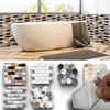 pacco da 4 Pannelli 3D Autoadesivi in PVC 30X30cm vari decori ultrarealistici ideali per bagni e cucine - Eternal Parquet