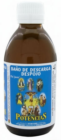 Baňo De Descarga Despojo 7 Potencias 250 Ml Esoterismo Santeria Venezuela Olio per Rituale Bagno 7 Poteri